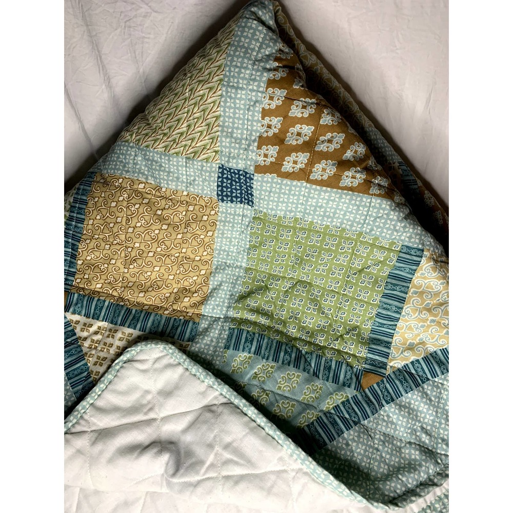 Vintage ,Blue/Brown/Green 81 x 81